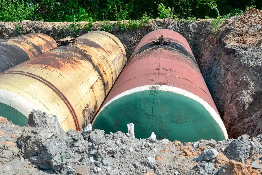 abandoned fuel tanks